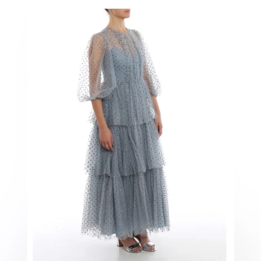 RED Valentino Glitter Polka Dot Tulle Dress - Picture 3 of 10